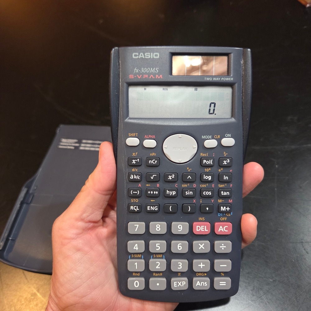 Casio fx-300MS Scientific Calculator S-V.P.A.M. Two Way Power School Office